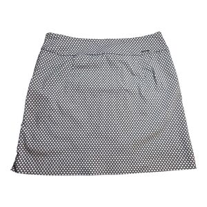SC & Co Chic Black and White Geometric Mini Skort Size 10